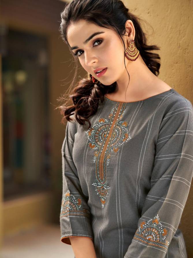 Ladies Flavour Saanvi 2 Ethnic Wear Rayon Weaving  Kurti With Bottom Collection